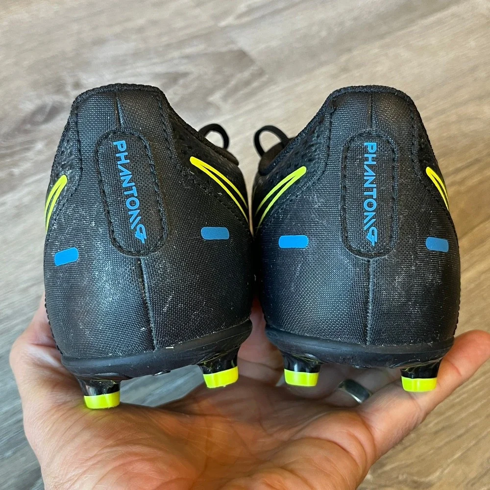 Nike Phantom GT Club FG MG Black Yellow Youth 6 Women 7.5 UK 5.5 EU 38.5‎